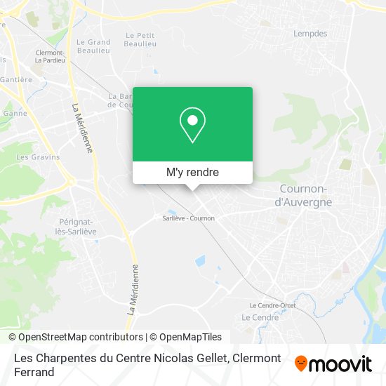 Les Charpentes du Centre Nicolas Gellet plan