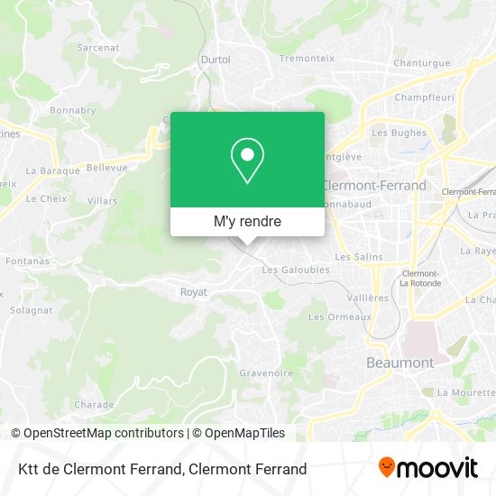 Ktt de Clermont Ferrand plan