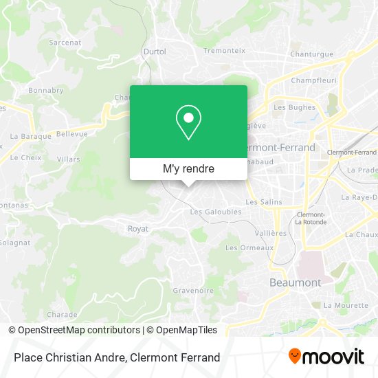 Place Christian Andre plan