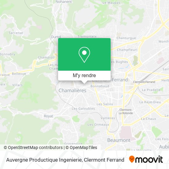 Auvergne Productique Ingenierie plan