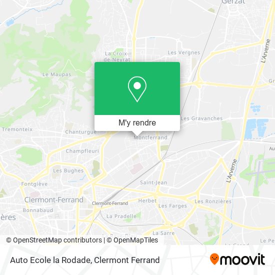 Auto Ecole la Rodade plan