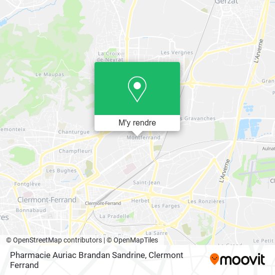 Pharmacie Auriac Brandan Sandrine plan