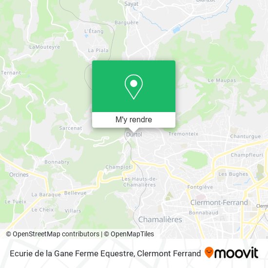 Ecurie de la Gane Ferme Equestre plan