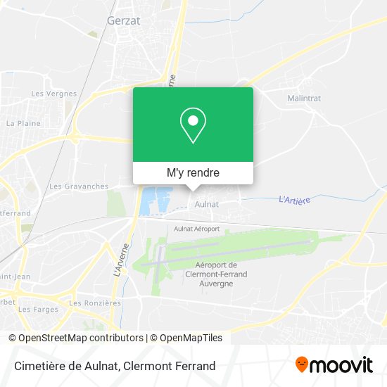 Cimetière de Aulnat plan