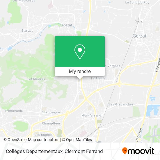 Collèges Départementaux plan