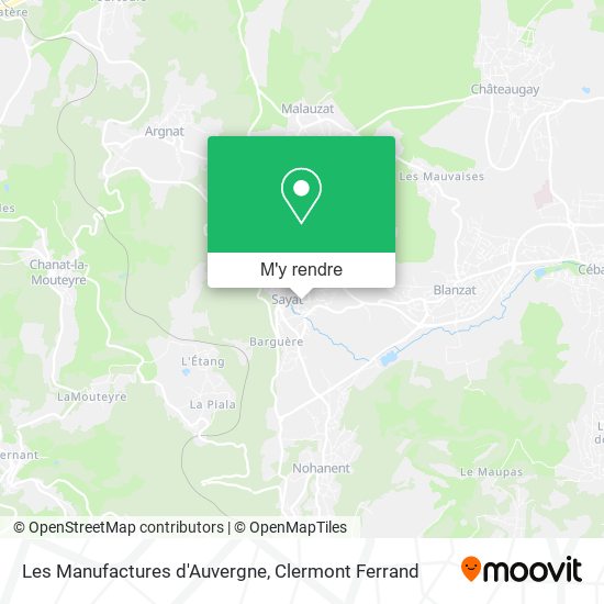 Les Manufactures d'Auvergne plan