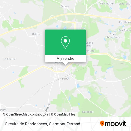Circuits de Randonnees plan