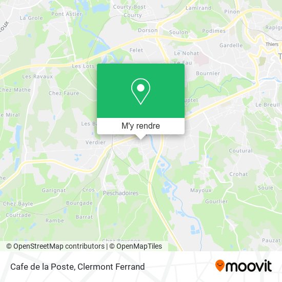 Cafe de la Poste plan