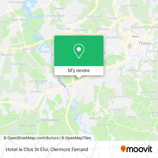 Hotel le Clos St Eloi plan