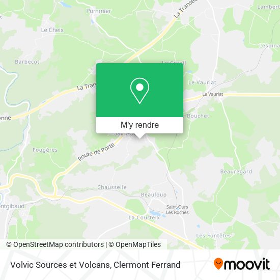 Volvic Sources et Volcans plan