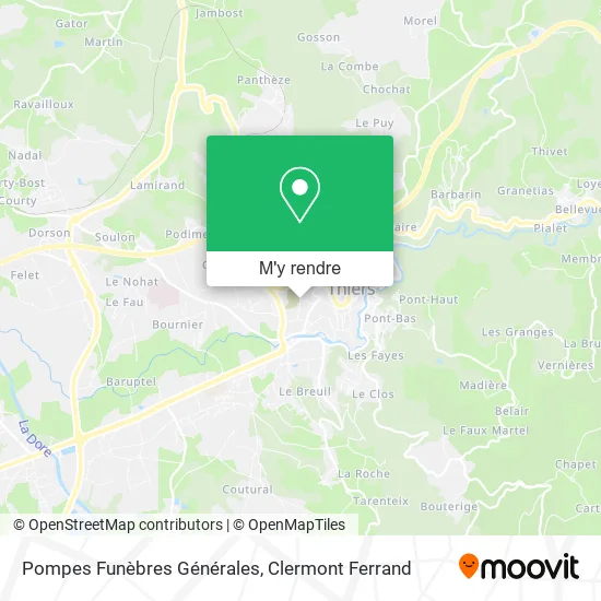 Pompes Funèbres Générales plan