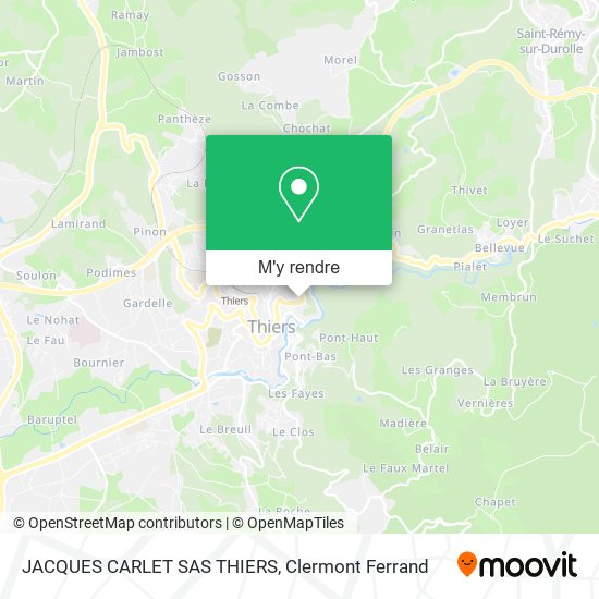 JACQUES CARLET SAS THIERS plan