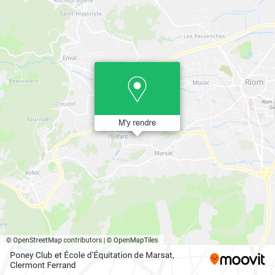 Poney Club et École d'Équitation de Marsat plan