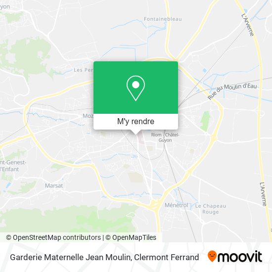 Garderie Maternelle Jean Moulin plan