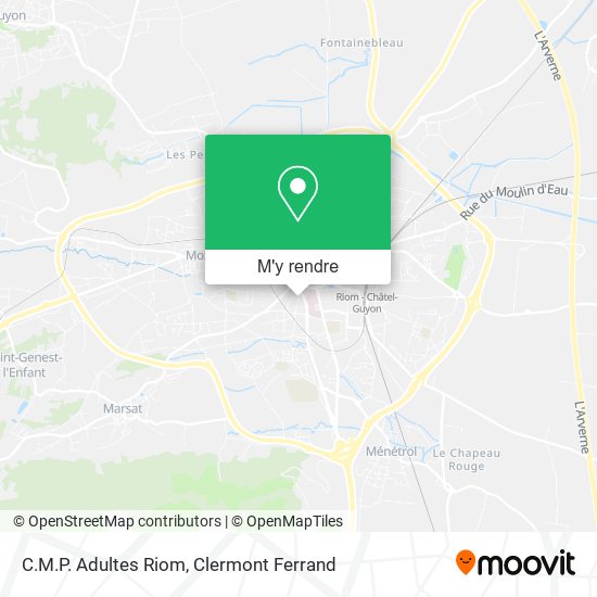 C.M.P. Adultes Riom plan