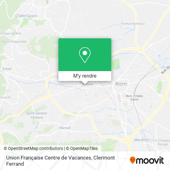 Union Française Centre de Vacances plan
