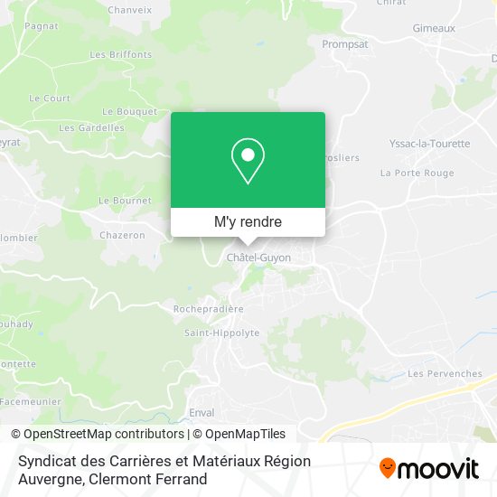 Syndicat des Carrières et Matériaux Région Auvergne plan