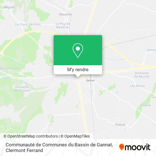 Communauté de Communes du Bassin de Gannat plan