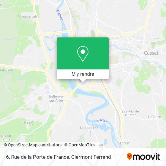 6, Rue de la Porte de France plan