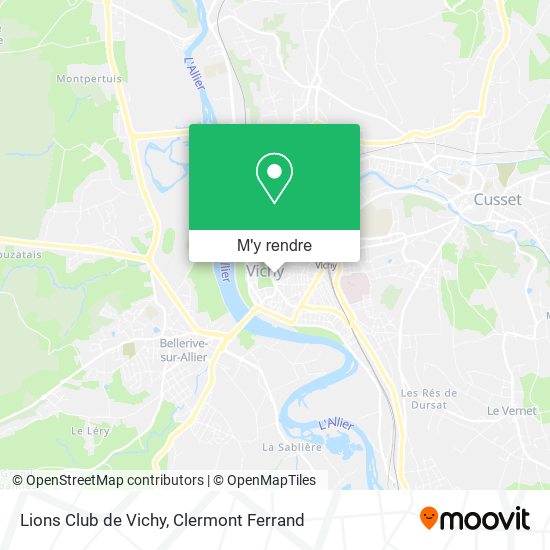 Lions Club de Vichy plan