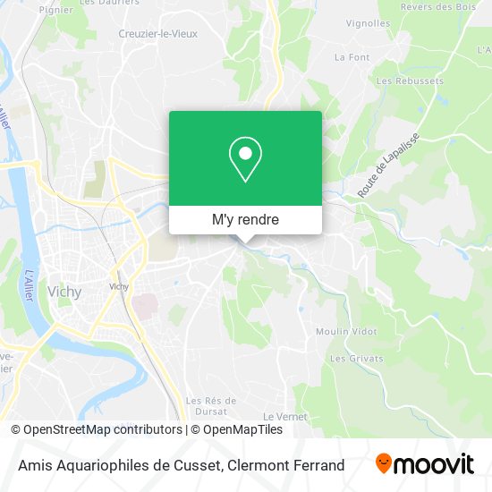 Amis Aquariophiles de Cusset plan