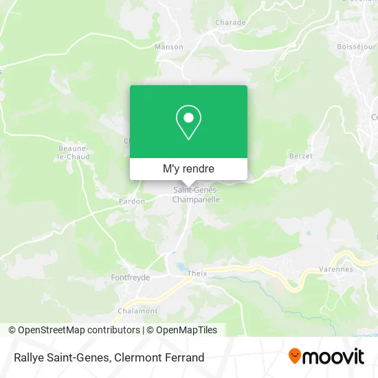 Rallye Saint-Genes plan