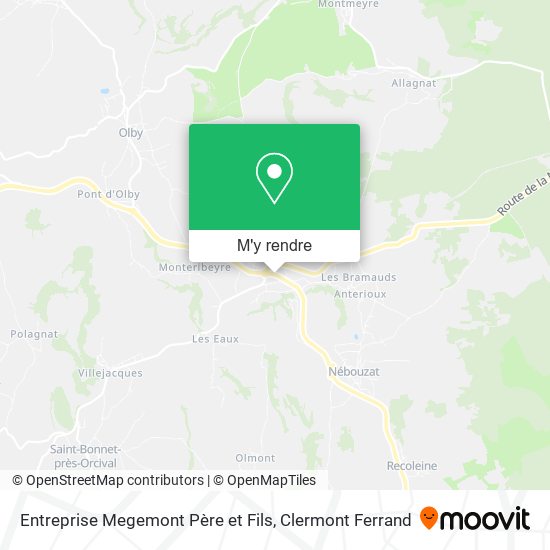 Entreprise Megemont Père et Fils plan