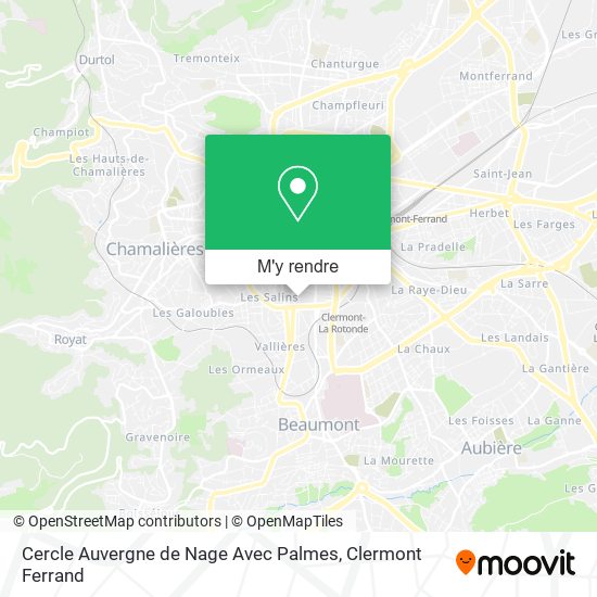Cercle Auvergne de Nage Avec Palmes plan