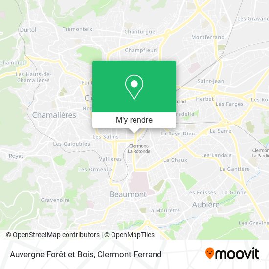 Auvergne Forêt et Bois plan