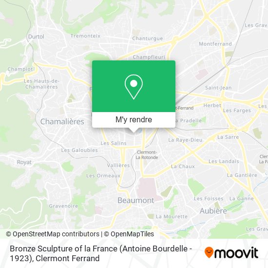 Bronze Sculpture of la France (Antoine Bourdelle - 1923) plan