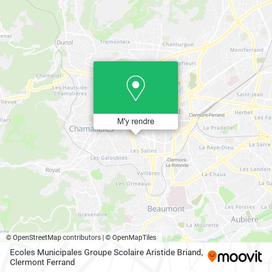 Ecoles Municipales Groupe Scolaire Aristide Briand plan