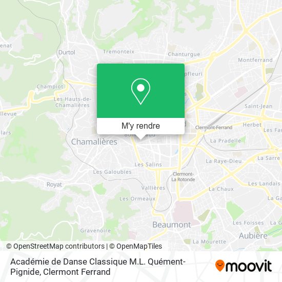 Académie de Danse Classique M.L. Quément-Pignide plan