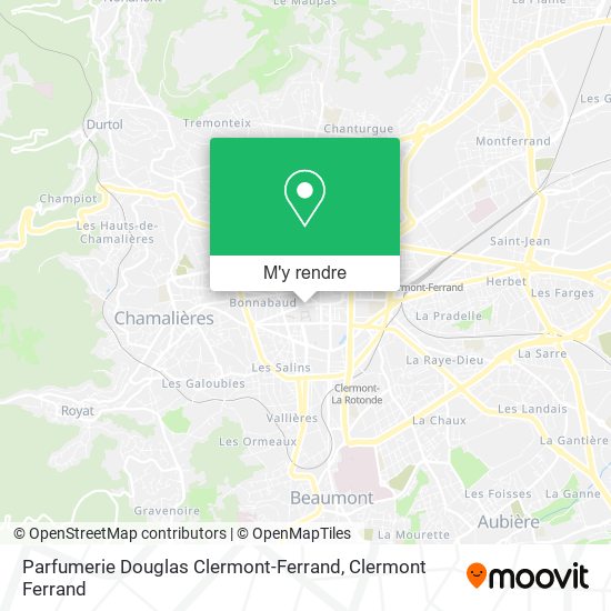 Parfumerie Douglas Clermont-Ferrand plan
