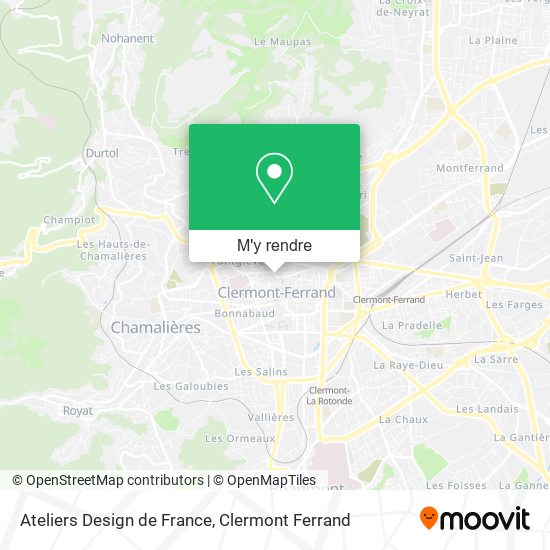 Ateliers Design de France plan