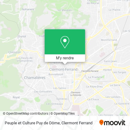 Peuple et Culture Puy de Dôme plan