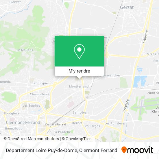 Département Loire Puy-de-Dôme plan