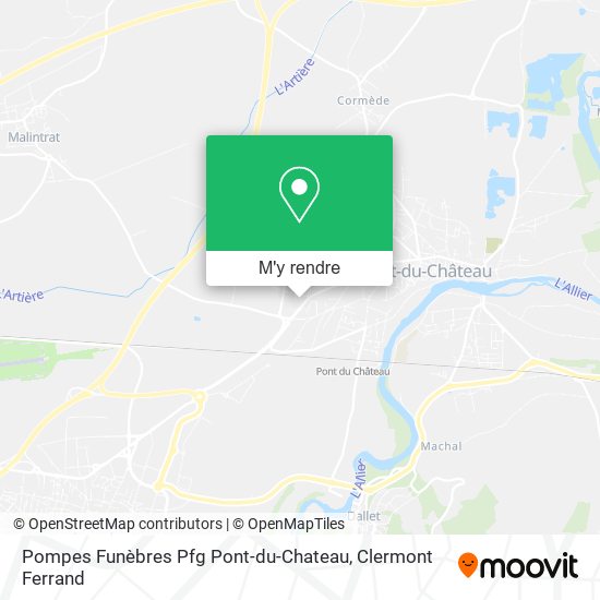 Pompes Funèbres Pfg Pont-du-Chateau plan