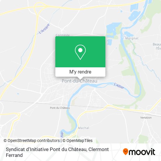 Syndicat d'Initiative Pont du Château plan