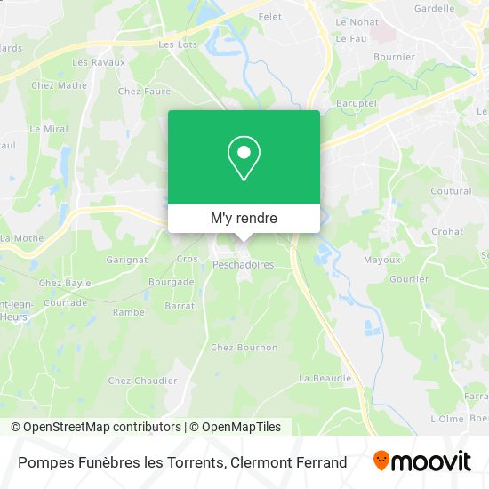Pompes Funèbres les Torrents plan