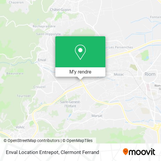 Enval Location Entrepot plan