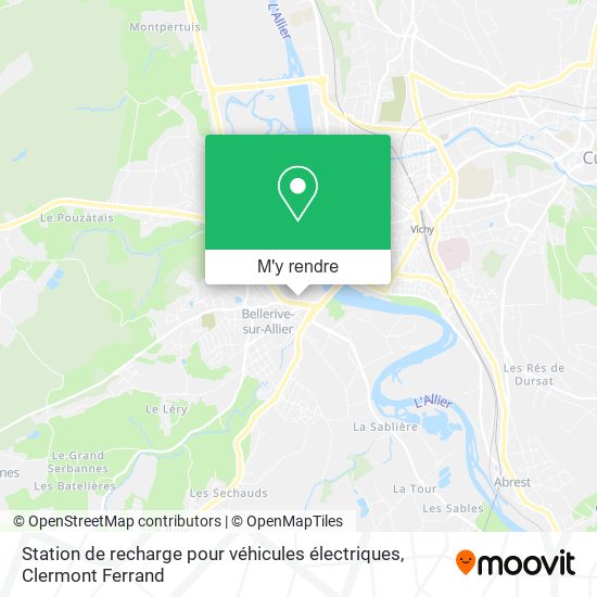 Station de recharge pour véhicules électriques plan