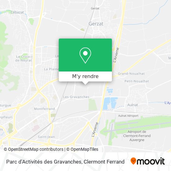 Parc d'Activités des Gravanches plan