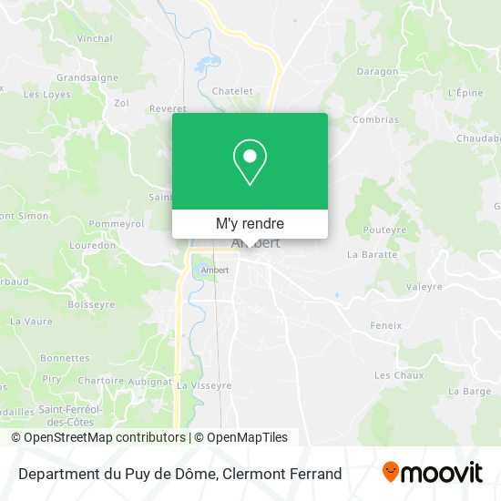 Department du Puy de Dôme plan
