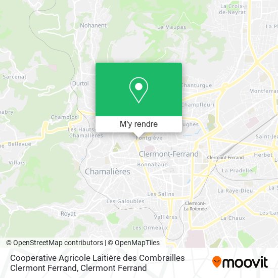 Cooperative Agricole Laitière des Combrailles Clermont Ferrand plan