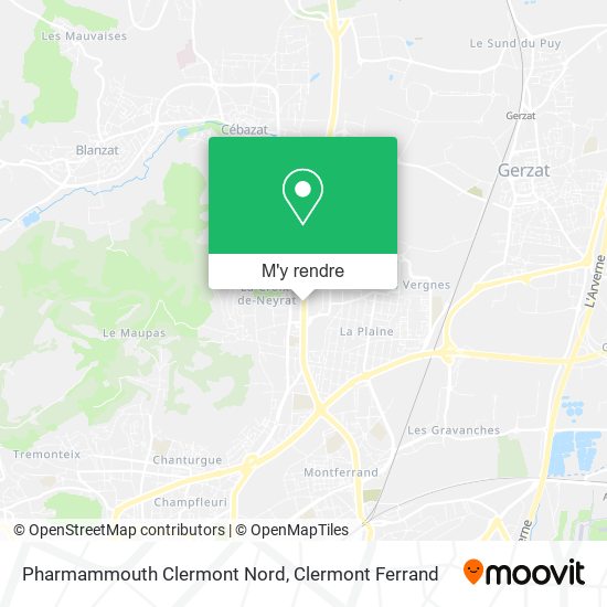 Pharmammouth Clermont Nord plan