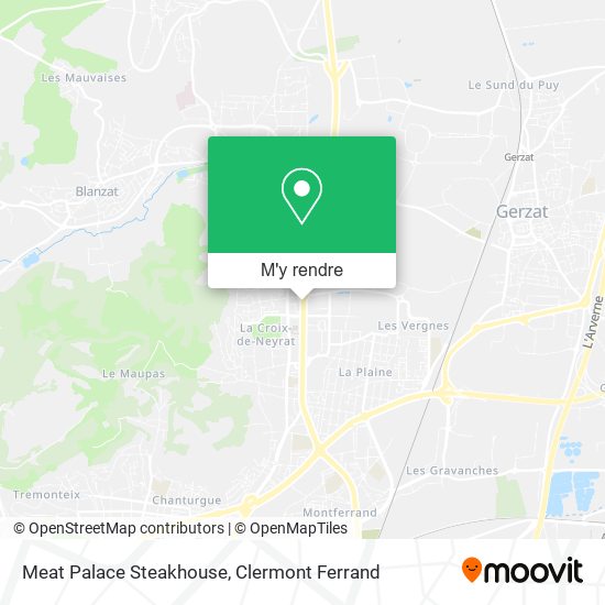 Meat Palace Steakhouse plan