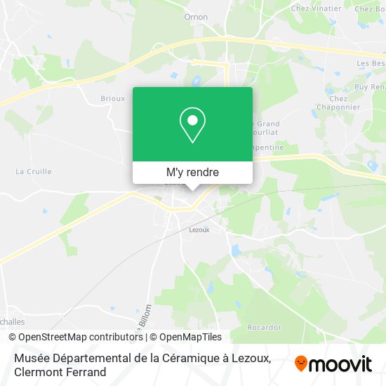 Musée Départemental de la Céramique à Lezoux plan