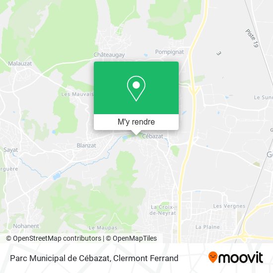 Parc Municipal de Cébazat plan