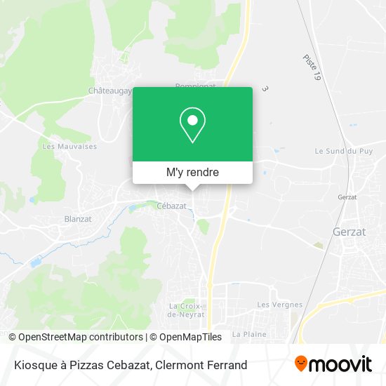 Kiosque à Pizzas Cebazat plan