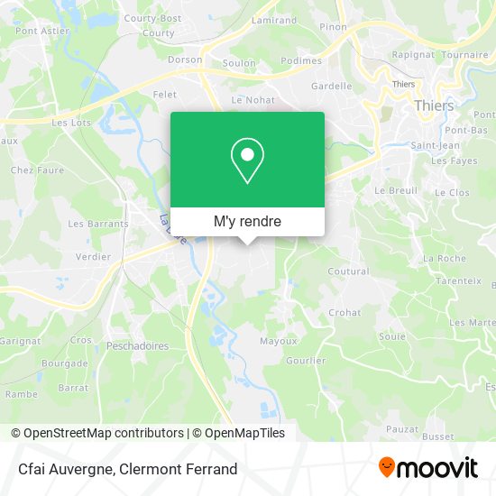 Cfai Auvergne plan